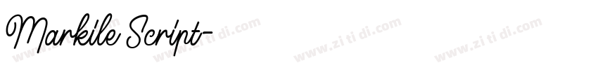 Markile Script字体转换 Markile Script字体转换